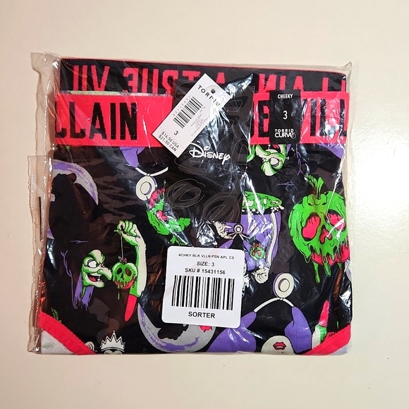 ❤️NWT VINTAGE TORRID DISNEY VILLAIN CHEEKY PANTY - EVIL QUEEN POISON APPLE - Picture 7 of 9
